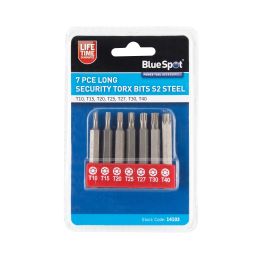 14103-25.jpg Blue Spot Tools 7 PCE Long Security Torx Bits