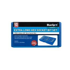 1516_1-88.jpg Blue Spot Tools 7 PCE 3/8" Extra Long Hex Socket Bit Set (H3-H10)