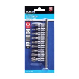 1521_3-23.jpg Blue Spot Tools 9 PCE 1/4" Torx Bit Socket Set (T10-T60)