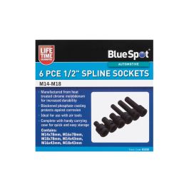 1532-54.jpg Blue Spot Tools 6 PCE 1/2" Spline Sockets (M14-M18)