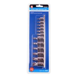 Blue Spot Tools 12 PCE 1/4" (T10-T40) & 3/8" (T40-T60) Torx Socket Set