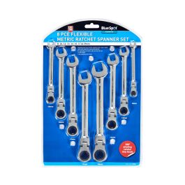 4300-14.jpg Blue Spot Tools 8 PCE Flexible Metric Ratchet Spanner Set (8-19mm)