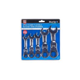 4314-22.jpg Blue Spot Tools 5 PCE Flexible Stubby Ratchet Spanner Set (10-19mm)
