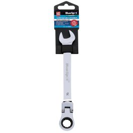 5109-8.jpg Blue Spot Tools 14mm Chrome Vanadium Ratchet Spanner Flexible Head (180°)