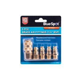 7953-45.jpg Blue Spot Tools 5 PCE Brass Air Fittings (BSP)