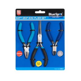 8512-22.jpg Blue Spot Tools 3 PCE Soft Grip Mini Plier Set