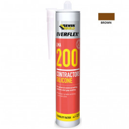 Everbuild Silicone 200 Brown 295Ml