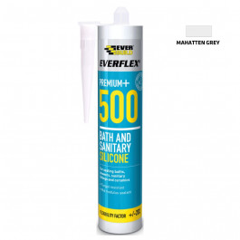 Everbuild Silicone 500 Manhattan Grey 295Ml