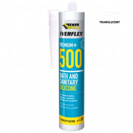 Everbuild Everflex 500 Bath And Sanitary Silicone Translucent 295ml