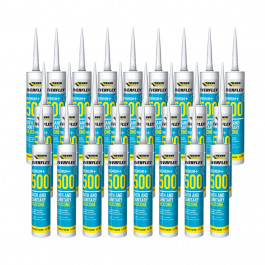 Everbuild Everflex 500 Bath and Sanitary Sealant White 290ml box of 25