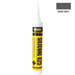 Everbuild Silicone 825 Dark Grey 380Ml