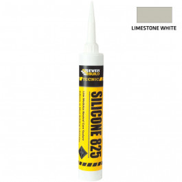 Everbuild Silicone 825 Limestone White 380Ml