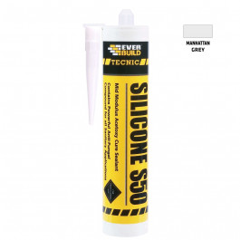 Everbuild Silicone S50 New Man. Grey 310Ml