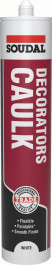 Soudal Decorators Caulk White 380Ml cartridge 12