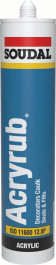 Soudal Acryrub® Extra White 300Ml cartridge 10