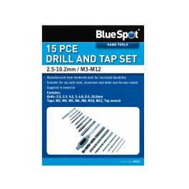 20512_1-36.jpg Blue Spot Tools 15 PCE Drill and Tap Set (M3-M12) (2.5-10.2mm)