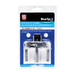 7007-50.jpg Blue Spot Tools 3/8" & 1/2" 3 Jaw Adjustable Filter Wrench (65-120mm)