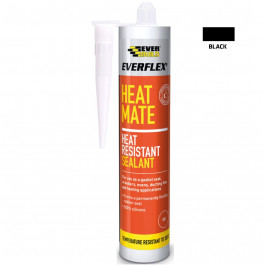 Everbuild Heat Mate Silicone Black 295Ml
