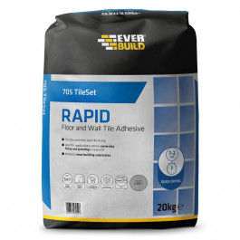 Everbuild 705 Rapid Set Tile Mortar 20Kg