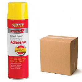 Everbuild Stick 2 Spray Contact Adhesive Beige 500ml box of 12