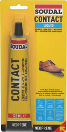 Soudal Contact Adhesive Liquid Yellow 125Ml blister tube 6