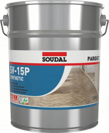 Soudal Sv-15P Parquet Adhesive Light Brown 13Kg tin 25