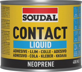 Soudal Contact Adhesive Liquid Yellow 400Ml tin 12