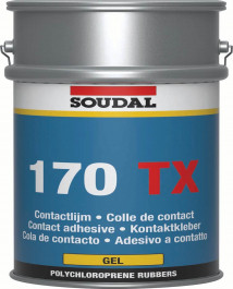 Soudal Contact Adhesive 170 Tx Thixotropic Yellow 5L tin 12