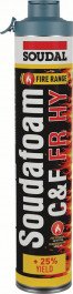 Soudal Soudafoam® Fr High Yield Click & Fix®* Pink 750Ml canister 50